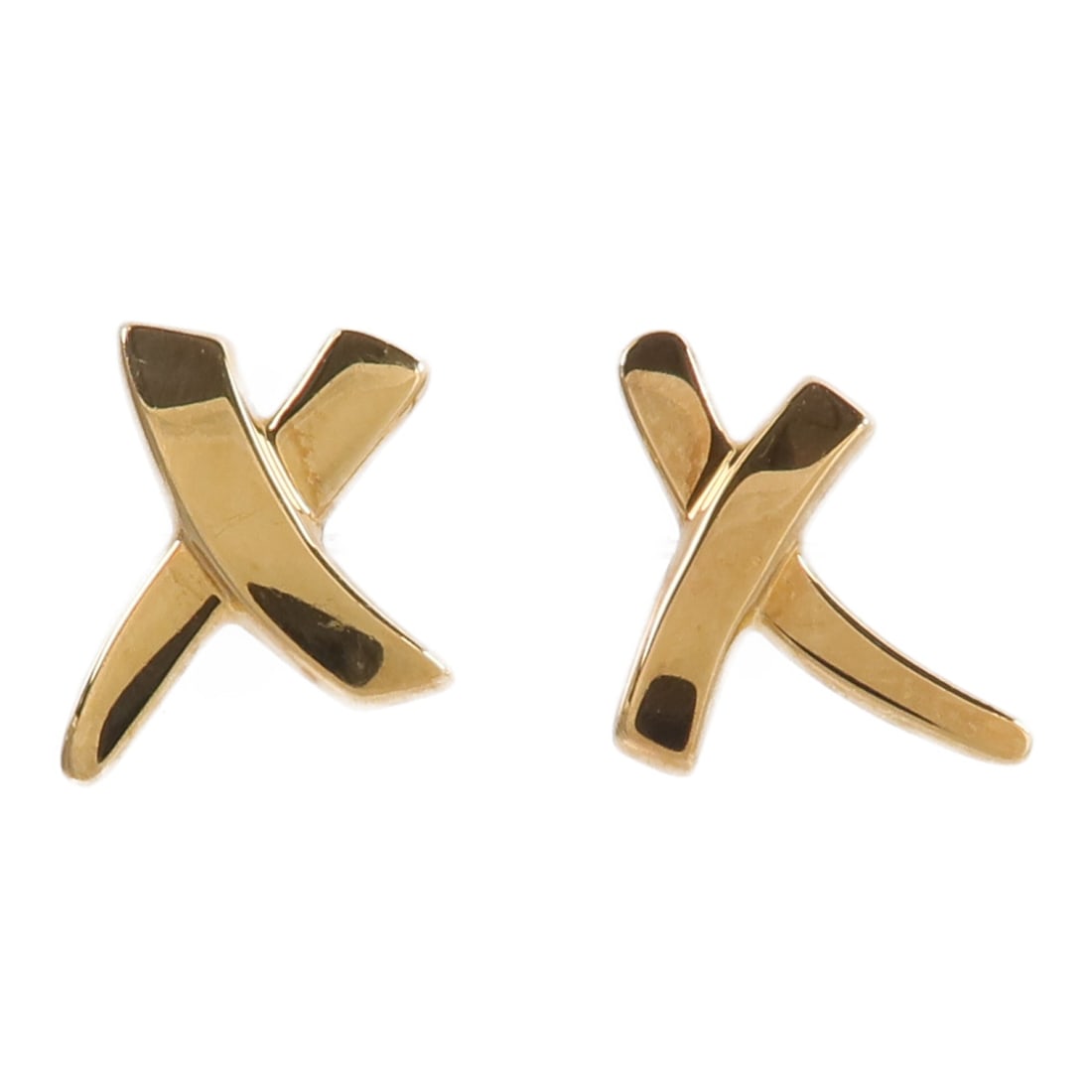 Tiffany Co Picasso Kiss 18K Yellow Gold Pierced Earring: Tiffany Co Picasso Kiss 18K Yellow Gold Pierced Earring These Tiffany & Co. Picasso Kiss pierced earrings are crafted from 18K yellow gold. Designed for women, they feature a stylish and elegant look 