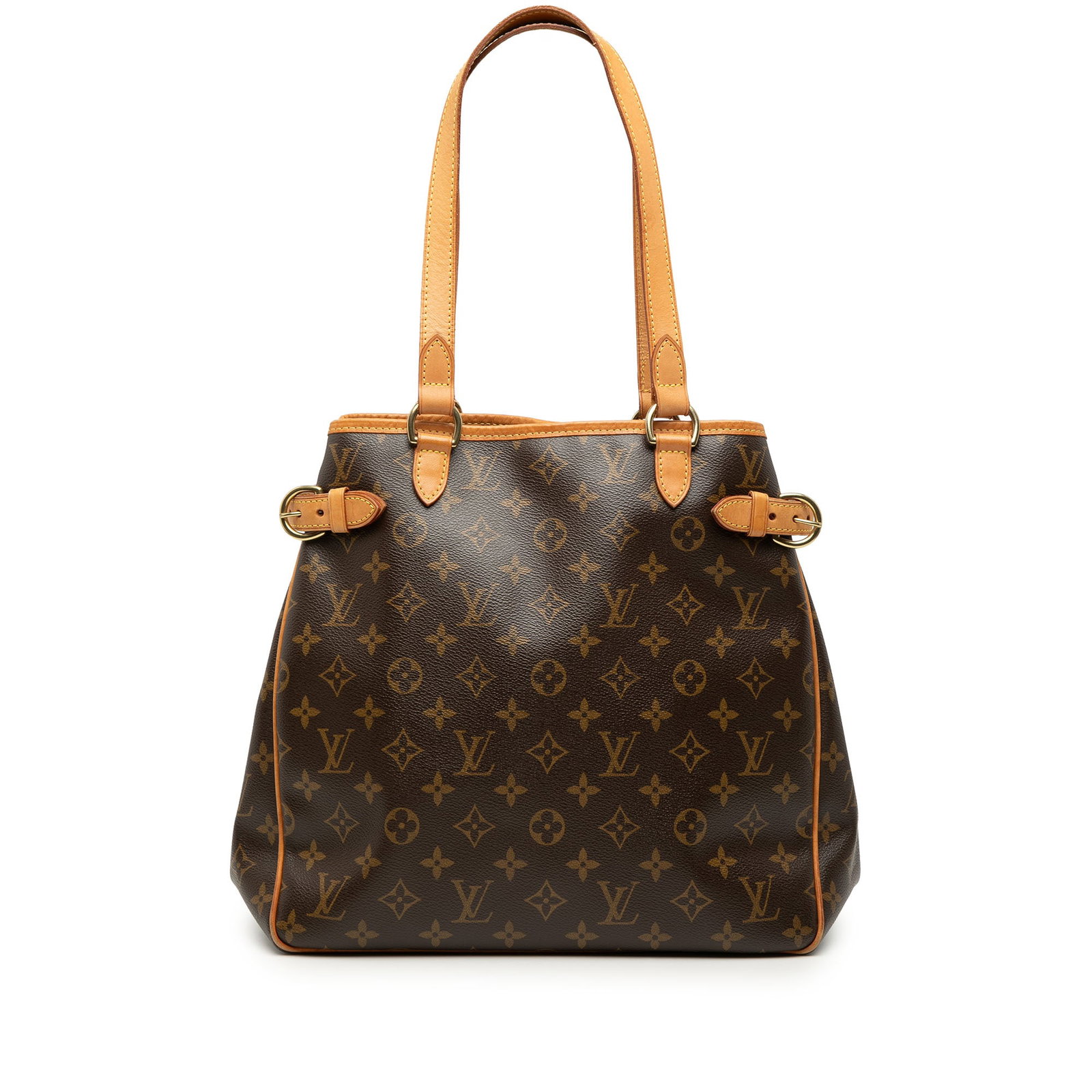 Louis Vuitton Batignolles Vertical Monogram Canvas Shoulder Tote: Louis Vuitton Batignolles Vertical Monogram Canvas Shoulder Tote Louis Vuitton Monogram Batignolles Vertical Tote crafted with a monogram canvas body, flat leather straps, side belt details, an open t