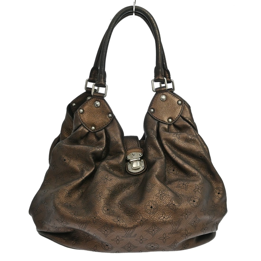 Louis Vuitton Mahina L Brown Leather Shoulder Bag M95718 (1 of 14)
