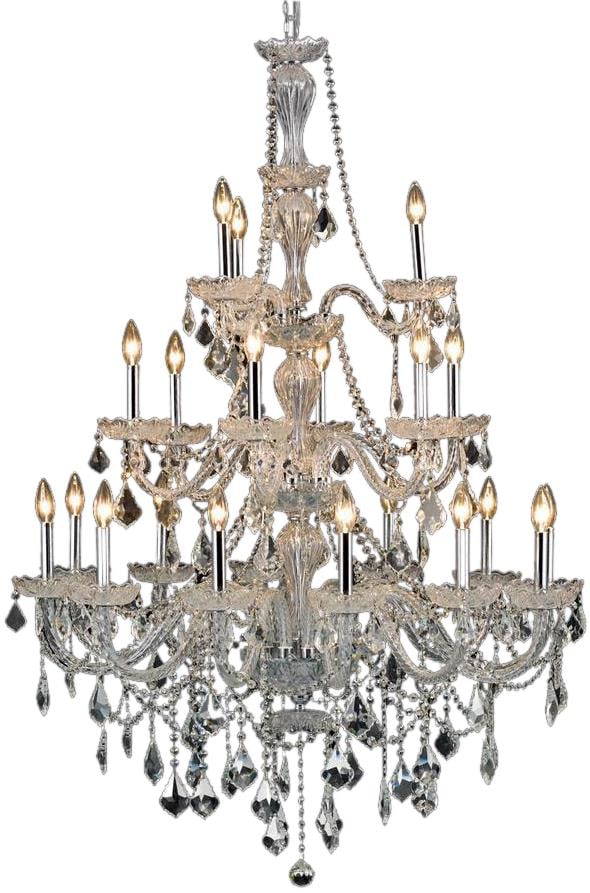 Giselle Collection Chrome Finish Bowl Chandelier by Elegant Lighting (1 of 1)