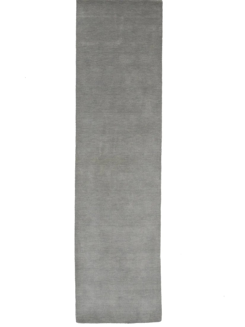 Gray Hand-Loomed Gabbeh Wool Runner Rug 2'7 x 9'8 Modern Home Decor (1 of 13)