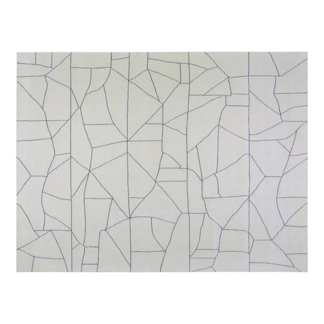 Hand Knotted Wool Azilal Rug in Black and White 8'2" x 10': Hand Knotted Wool Azilal Rug in Black and White 8'2" x 10' This Moroccan hand-knotted wool rug features an abstract design in a black and white color palette. Crafted from wool, it offers a distinctiv