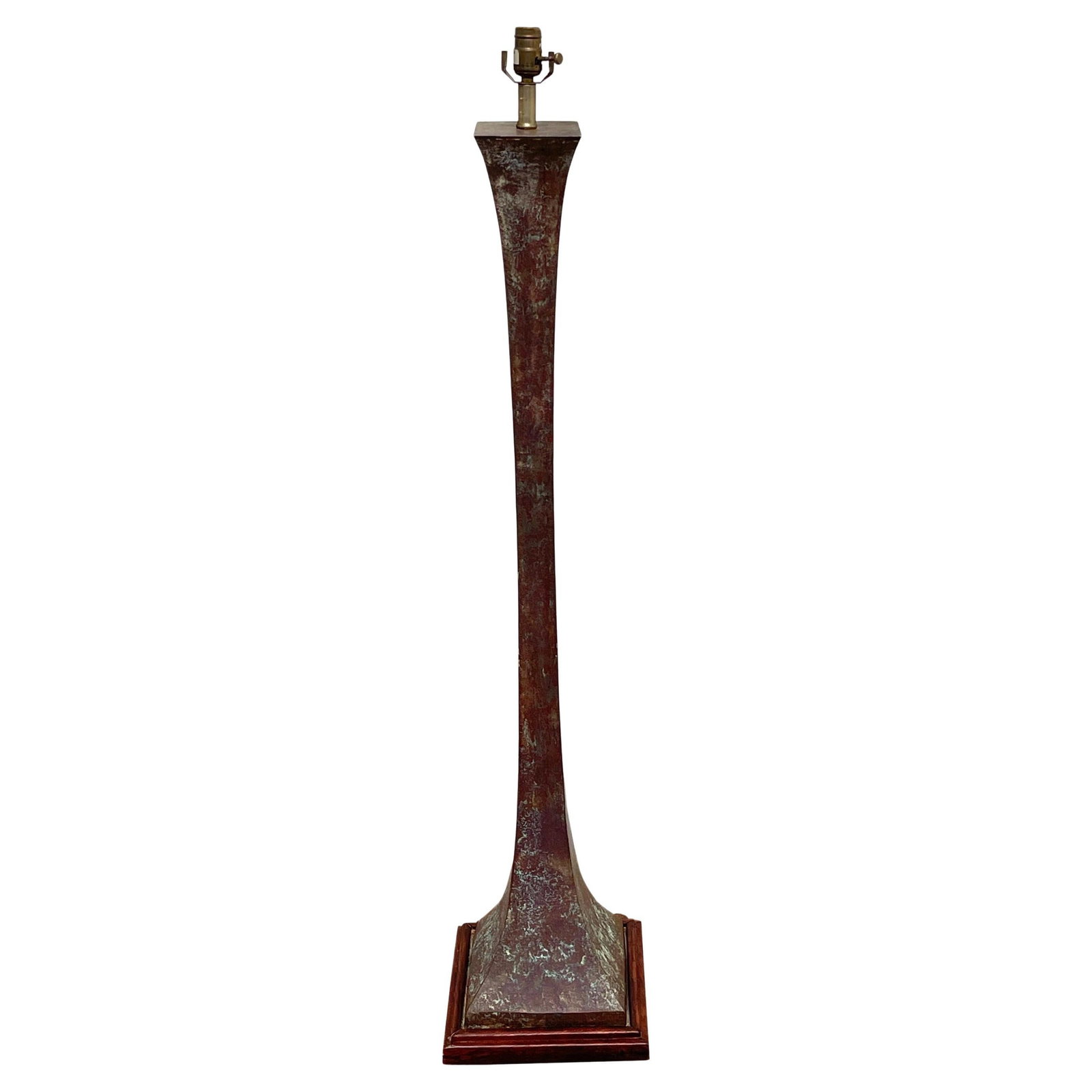 Stewart Ross James Modern Verdigris Bronze Floor Lamp Hansen 1970s (1 of 13)
