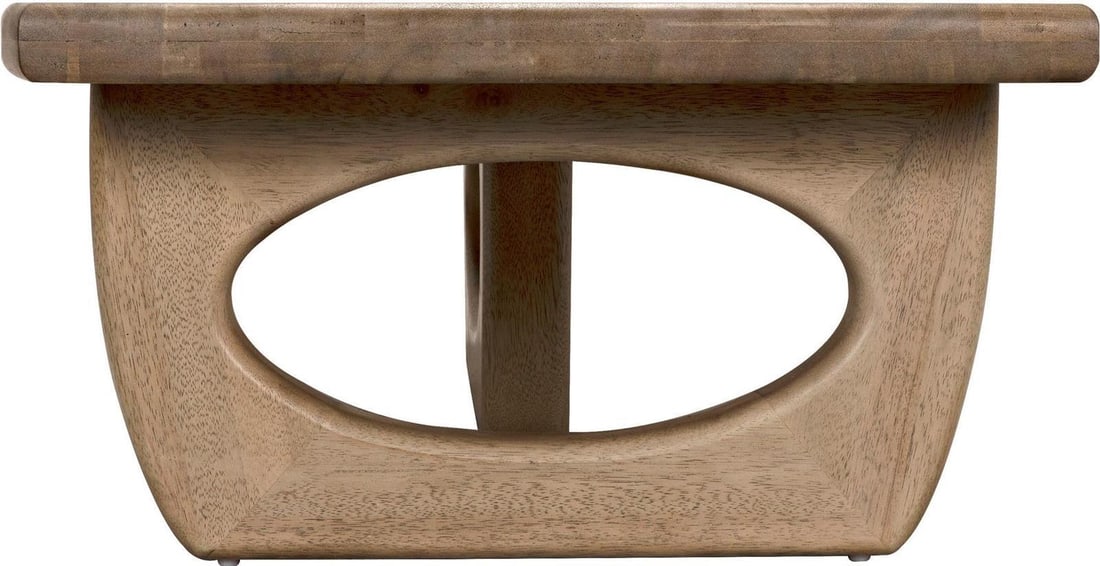 Noir Douglas Bleached Walnut Coffee Table 72x37.5 Transitional Style (1 of 12)