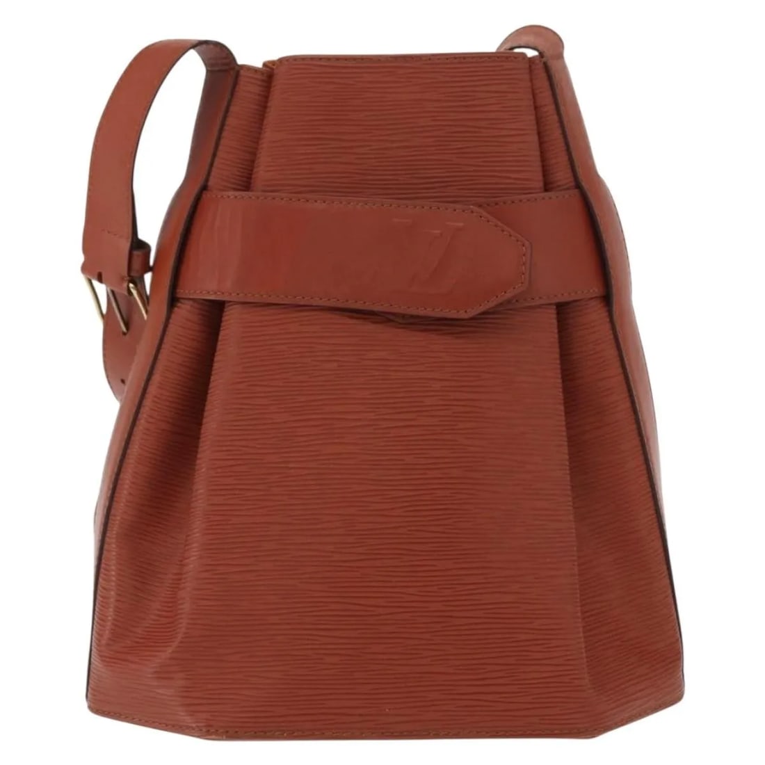 Louis Vuitton Epi Leather Brown Sac d'Epaule Shoulder Bag Vintage: Louis Vuitton Epi Leather Brown Sac d'Epaule Shoulder Bag Vintage This Louis Vuitton vintage Sac d'Epaule handbag for women features brown leather crafted in France. The bag shows signs of use includi