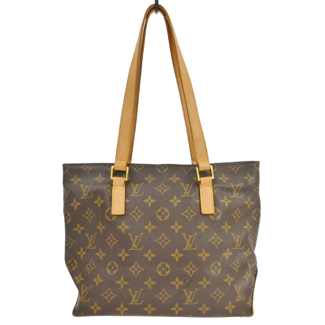 Louis Vuitton Cabas Piano Monogram Canvas Tote M51148: Louis Vuitton Cabas Piano Monogram Canvas Tote M51148 Vintage Louis Vuitton Cabas Piano tote bag in brown Monogram canvas with leather trim and double handles. This medium tote features a zip closure,