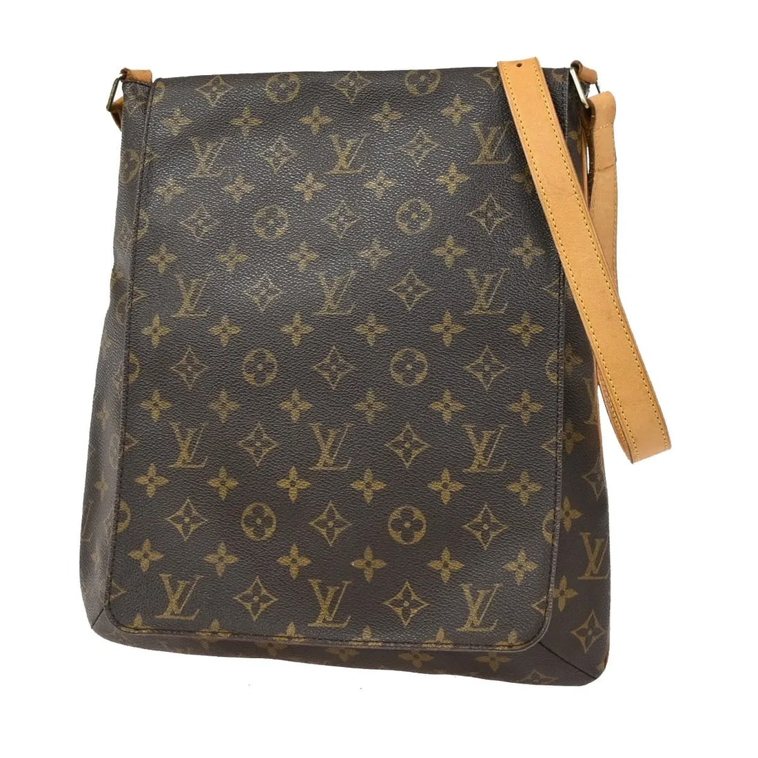 Louis Vuitton Musette Salsa Monogram Canvas Shoulder Bag: Louis Vuitton Musette Salsa Monogram Canvas Shoulder Bag This Louis Vuitton Musette Salsa Handbag features the iconic monogram canvas in brown, designed for women. Crafted in France, it offers a class