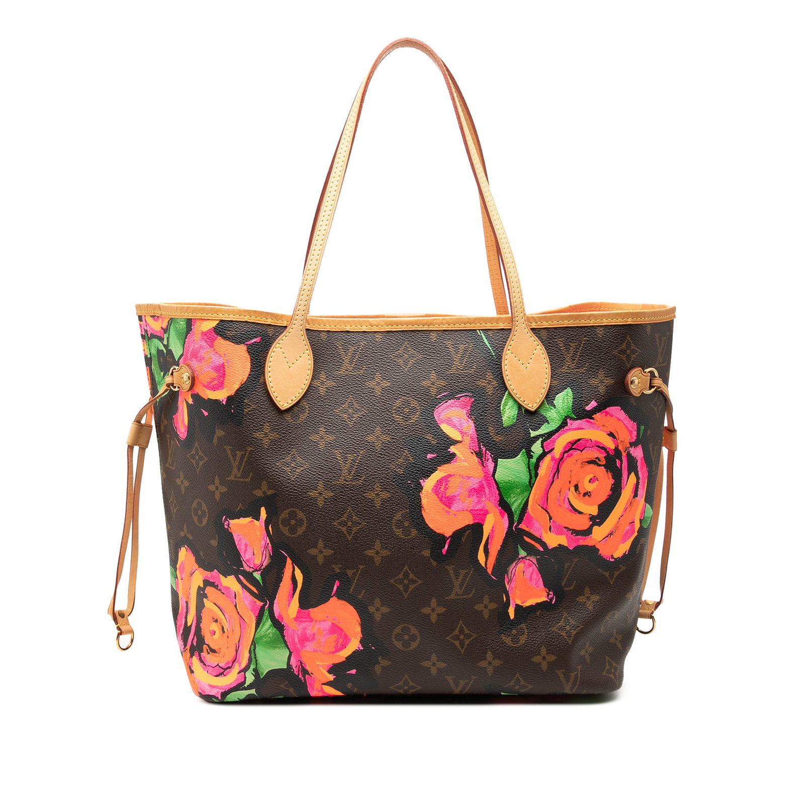Louis Vuitton Neverfull MM Monogram Roses Tote Bag (1 of 7)