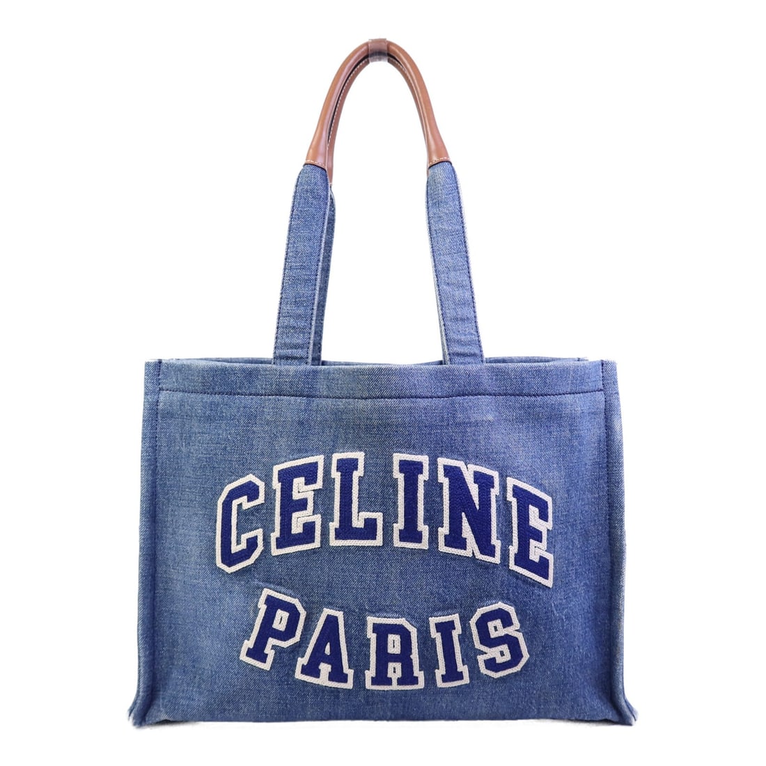 CELINE Blue Denim Women's Tote Bag: CELINE Blue Denim Women's Tote Bag CELINE tote bag in blue denim with a structured everyday silhouette. This women's tote is listed in very good condition and offers a classic design suited to daily u