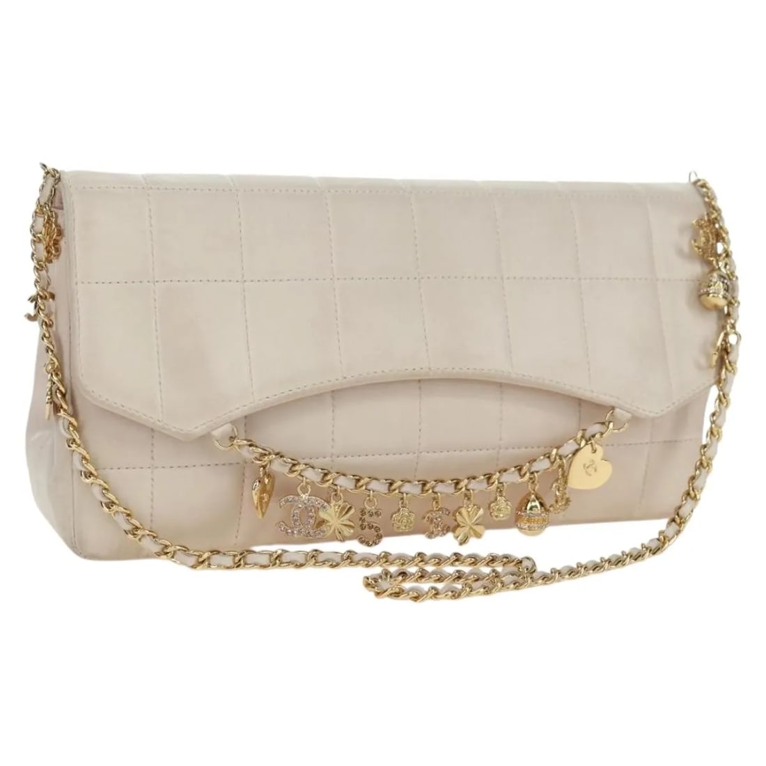 Chanel Chocolate Bar Reissue Flap Bag Quilted Lambskin Pink Gold: Chanel Chocolate Bar Reissue Flap Bag Quilted Lambskin Pink Gold This Chanel Chocolate Bar Accordion Reissue Flap Bag features a quilted lambskin leather exterior in a pink gold color. Designed for un