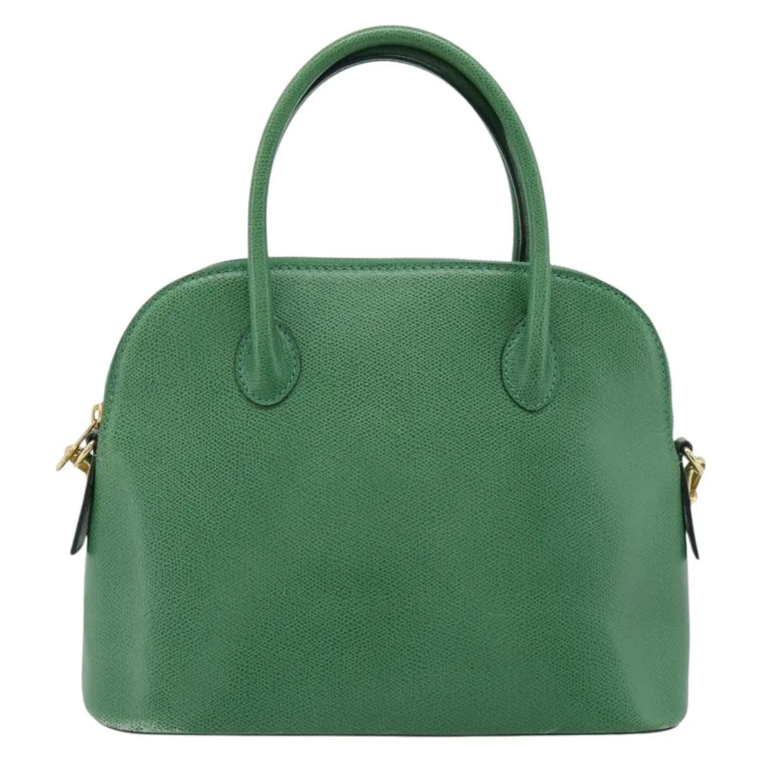Celine Vintage Convertible Bowler Green Leather Handbag (1 of 18)