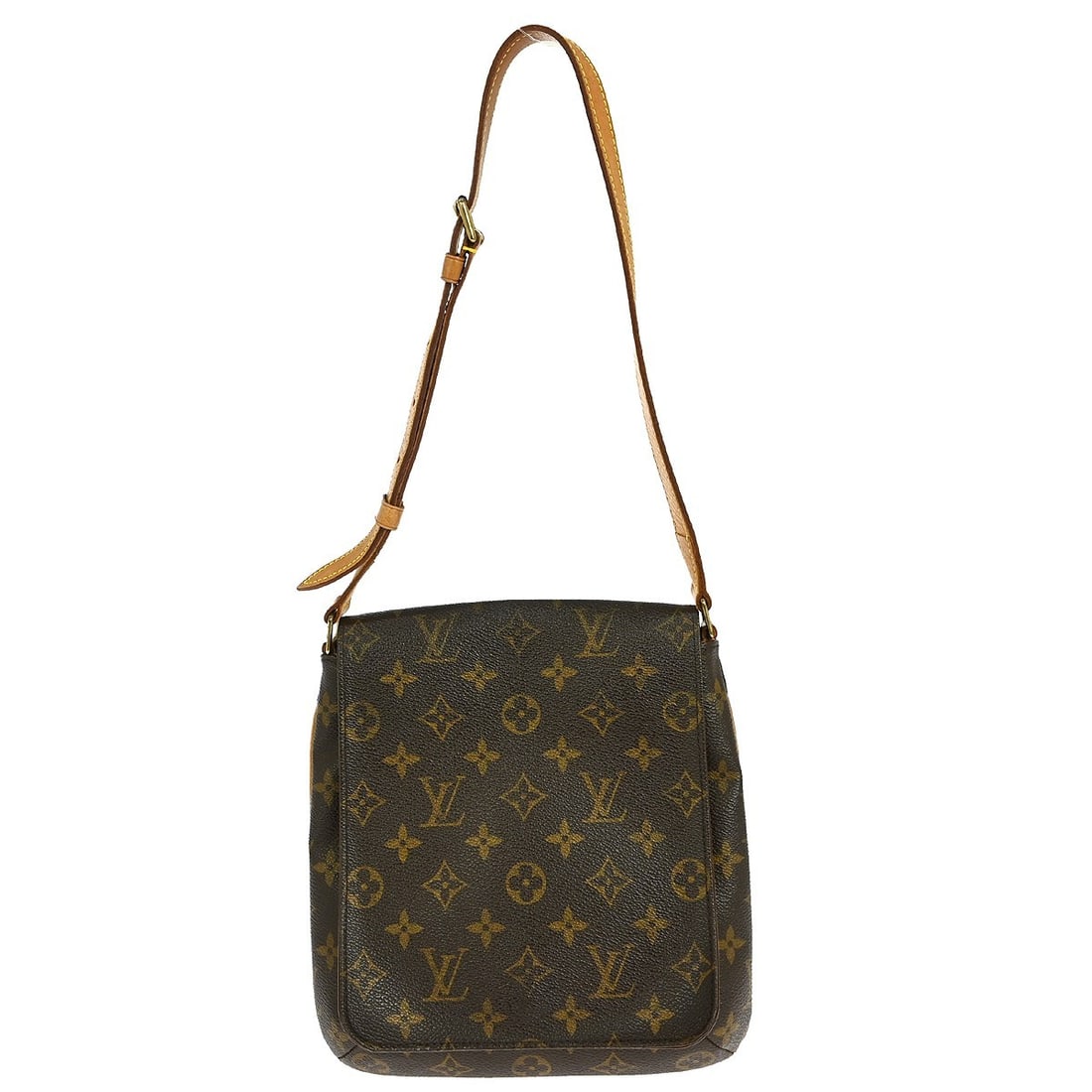 Louis Vuitton Musette Salsa Monogram Canvas Shoulder Bag M51258: Louis Vuitton Musette Salsa Monogram Canvas Shoulder Bag M51258 Vintage Louis Vuitton Musette Salsa short shoulder bag in brown Monogram canvas with leather trim and an adjustable shoulder strap. The 