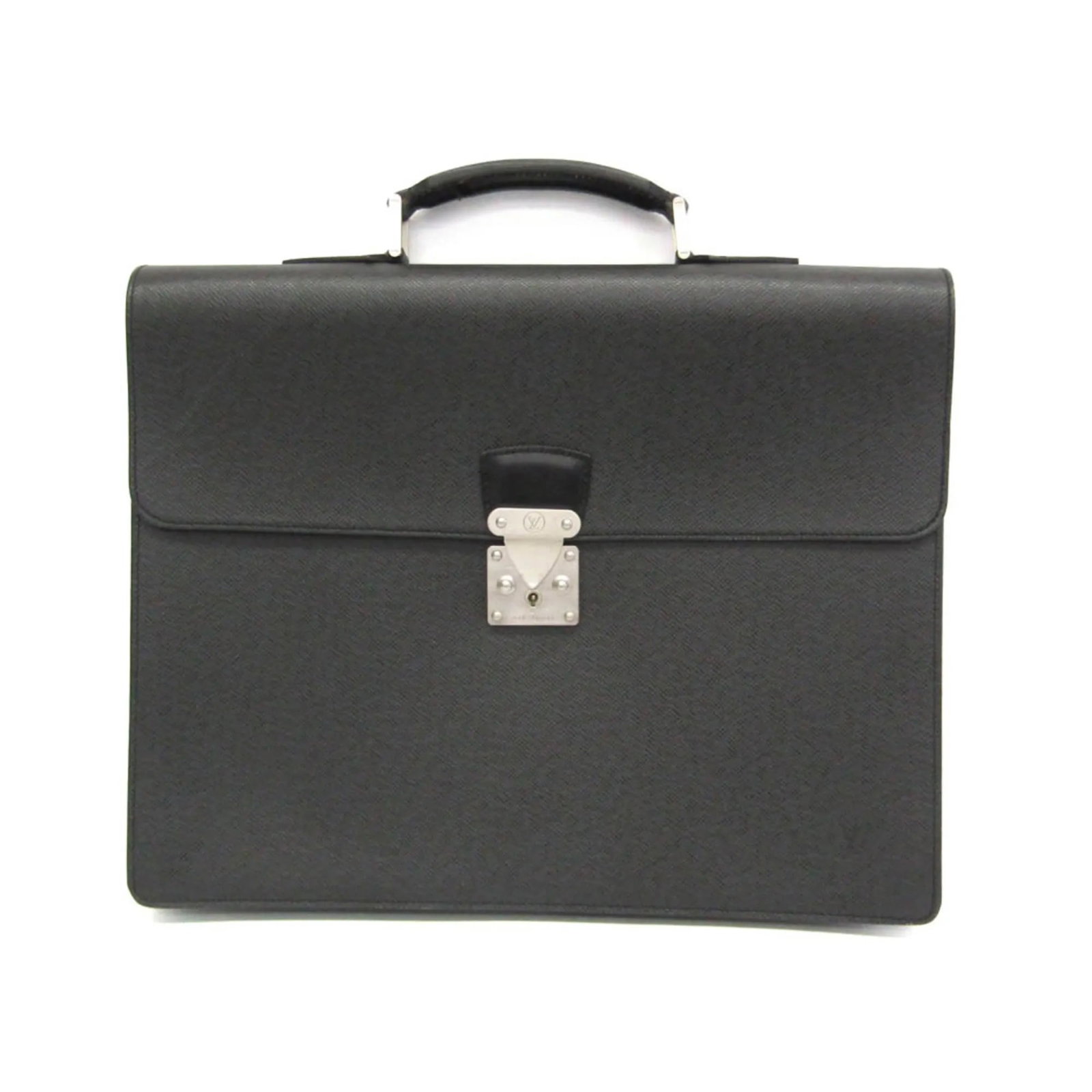 Louis Vuitton Serviette Moskova gray leather briefcase (1 of 18)