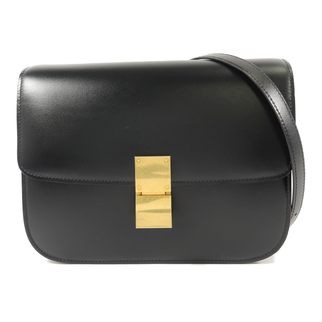 Celine Classic Box black calfskin medium shoulder bag (1 of 18)
