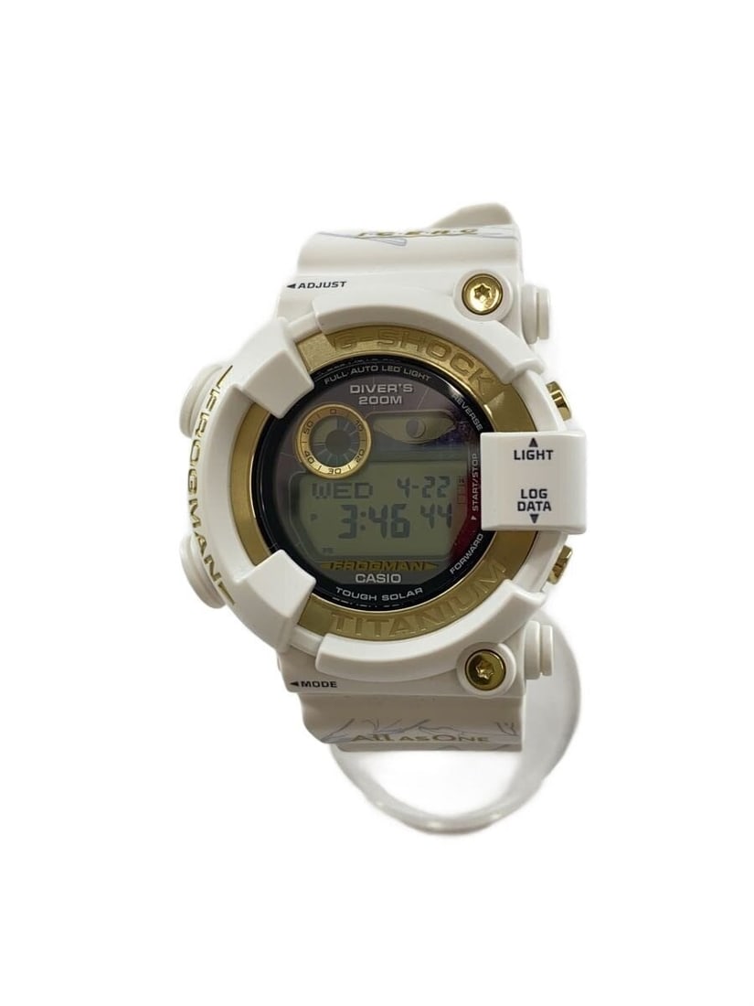 Casio G-Shock Frogman ICERC Japan Collaboration Men's Rubber Watch GW-8201K: Casio G-Shock Frogman ICERC Japan Collaboration Men's Rubber Watch GW-8201K This Casio G-Shock Frogman ICERC Japan Collaboration GW-8201K men's wristwatch features a robust black rubber construction. 