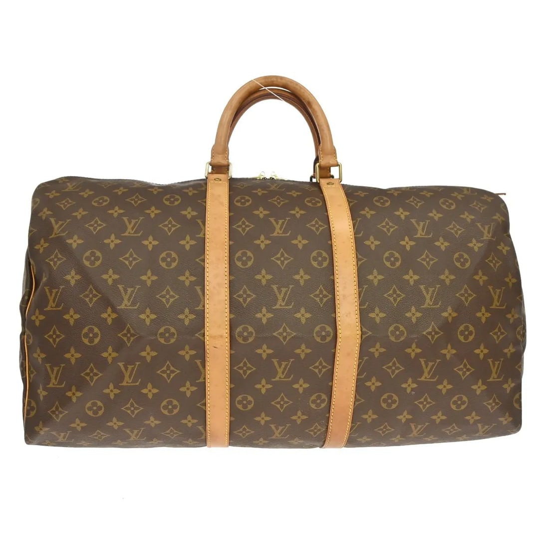 Louis Vuitton Keepall Brown Monogram Canvas Travel Bag: Louis Vuitton Keepall Brown Monogram Canvas Travel Bag Louis Vuitton Keepall in brown monogram canvas. This unisex travel bag is made in France and remains in good condition with visible wear from use