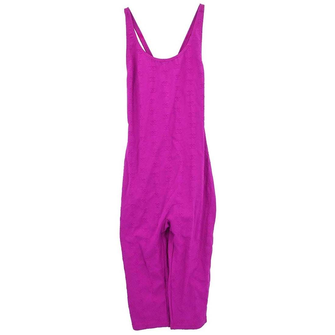 CHANEL Purple Logo Jumpsuit Size 40 France (1 of 15)
