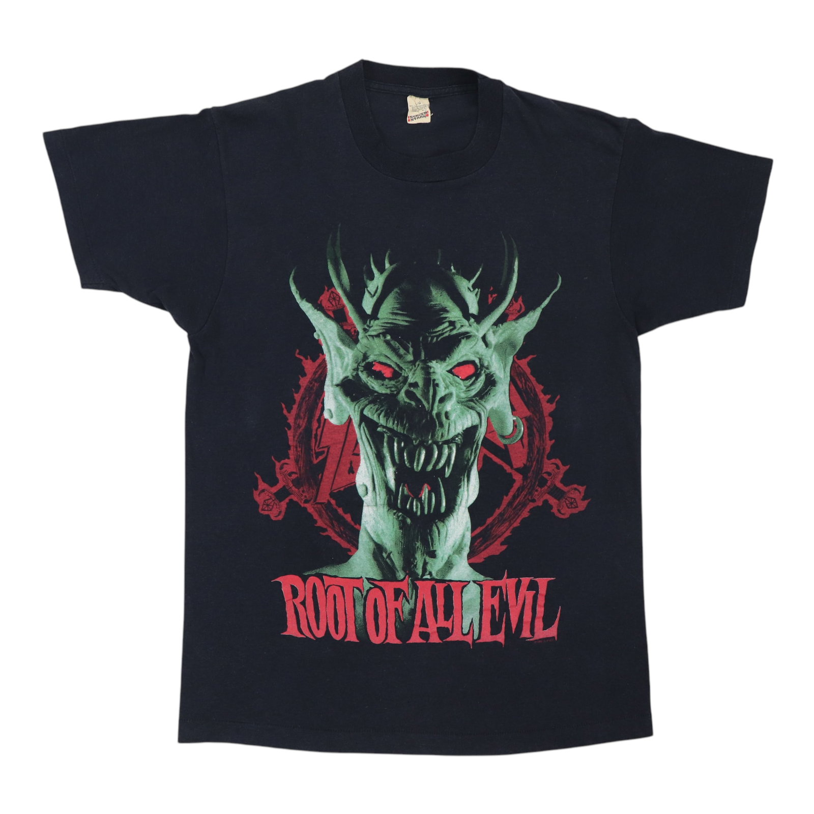 Vintage 1988 Slayer World Sacrifice Tour Black Band T-Shirt (1 of 6)