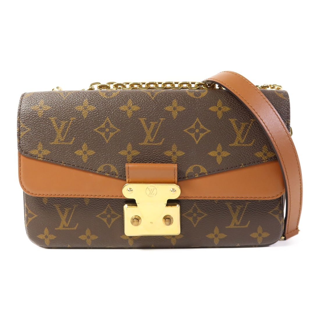 Louis Vuitton Marceau Chain Shoulder Bag Brown Monogram GHW: Louis Vuitton Marceau Chain Shoulder Bag Brown Monogram GHW This Louis Vuitton Marceau chain shoulder bag features the iconic monogram pattern in brown PVC-coated canvas. The bag is complemented by go