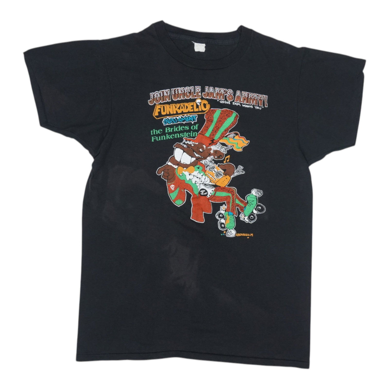 Vintage 1979 Black Cotton Shirt Funkadelic Parliament Brides Of Funkenstein (1 of 7)