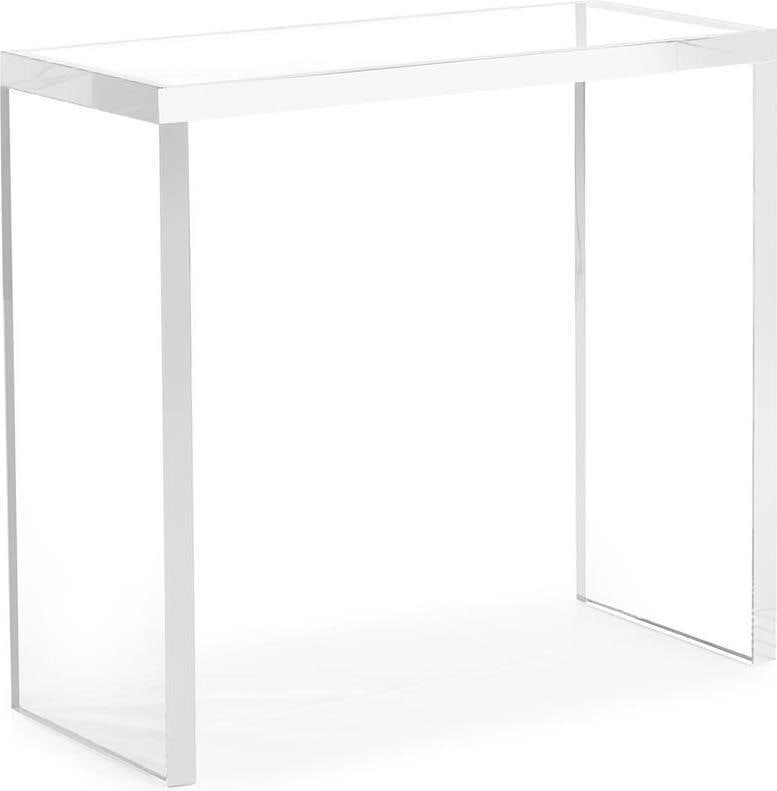 John-Richard Contemporary Crystal Metal Side Table 21.75H 23.75W 10D (1 of 1)