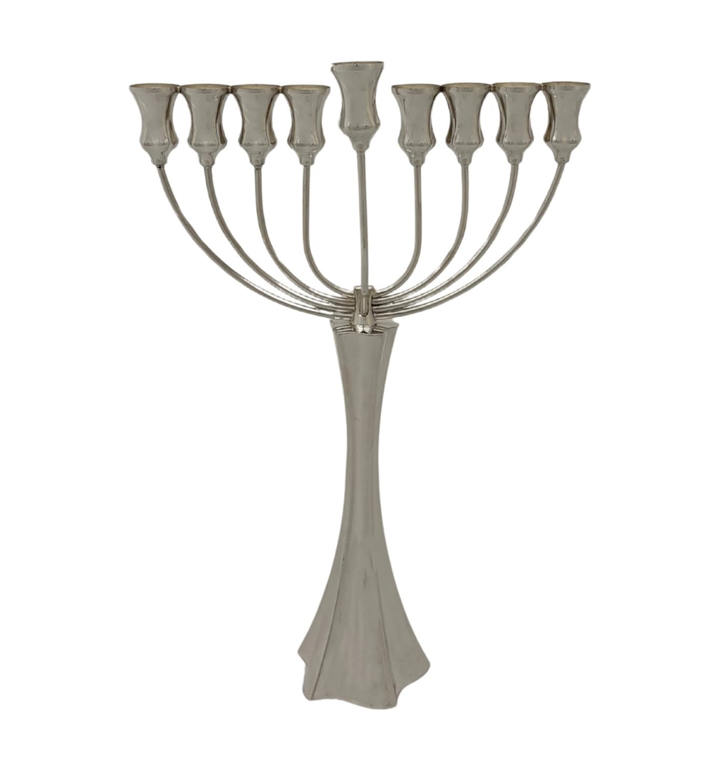 Handmade 925 Sterling Silver Chanukah Menorah Turkey (1 of 2)