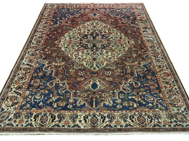 8.11 x 11.7 Handwoven Red Bakhtiari Area Rug from Iran: 8.11 x 11.7 Handwoven Red Bakhtiari Area Rug from Iran Free continental US Shipping Enhance your living space with this exquisite 8.11 x 11.7 Red Bakhtiari Rug, a stunning representation of traditiona