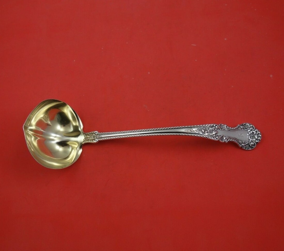 Gorham Cambridge Sterling Silver 11 Inch Gold Washed Oyster Ladle (1 of 3)