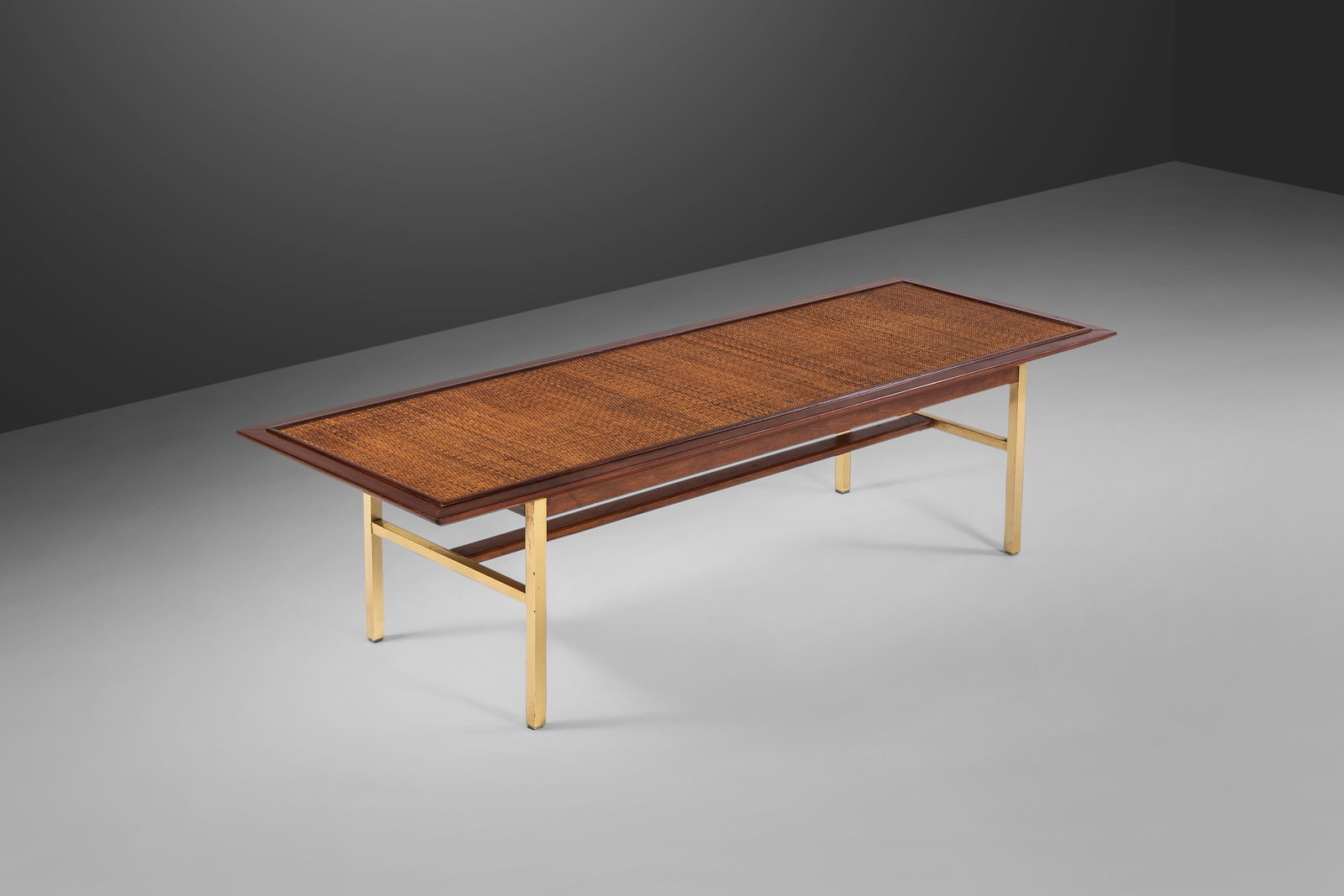 Drexel Sun Coast Brass Coffee Table by Kipp Stewart 1950s Mid-Century Modern: Drexel Sun Coast Brass Coffee Table by Kipp Stewart 1950s Mid-Century Modern This Drexel Sun Coast Brass Coffee Table, designed by Kipp Stewart & Stewart McDougall, is a stunning representation of mid
