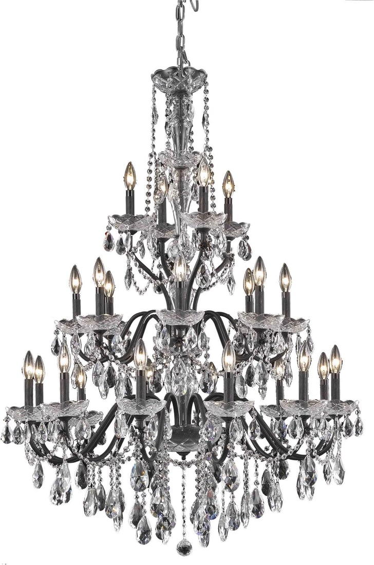 Elegant Lighting St Francis 24-Light Bowl Chandelier Royal-Cut Crystal (1 of 1)