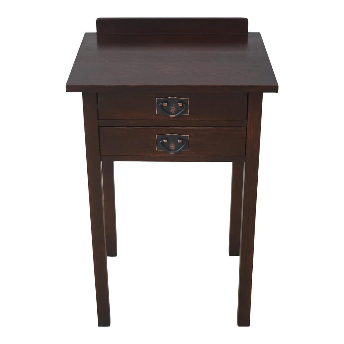 Stickley oak nightstand with 2 drawers Mission style (1 of 10)