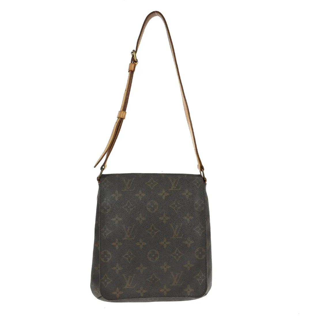 Louis Vuitton Musette Salsa Brown Monogram Canvas Shoulder Bag: Louis Vuitton Musette Salsa Brown Monogram Canvas Shoulder Bag Louis Vuitton Musette Salsa shoulder bag in brown monogram canvas. Made in Spain, this bag features a compact silhouette with leather tri