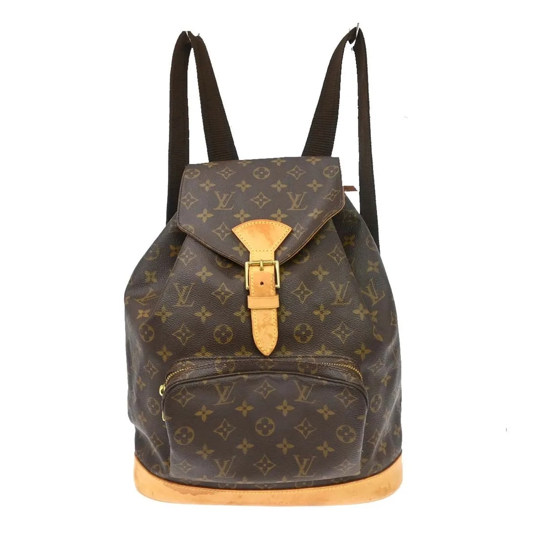 Louis Vuitton Vintage Montsouris Unisex Brown Canvas Backpack: Louis Vuitton Vintage Montsouris Unisex Brown Canvas Backpack Vintage Louis Vuitton Montsouris backpack in brown monogram canvas. This unisex piece is made in France and shows fair overall condition w