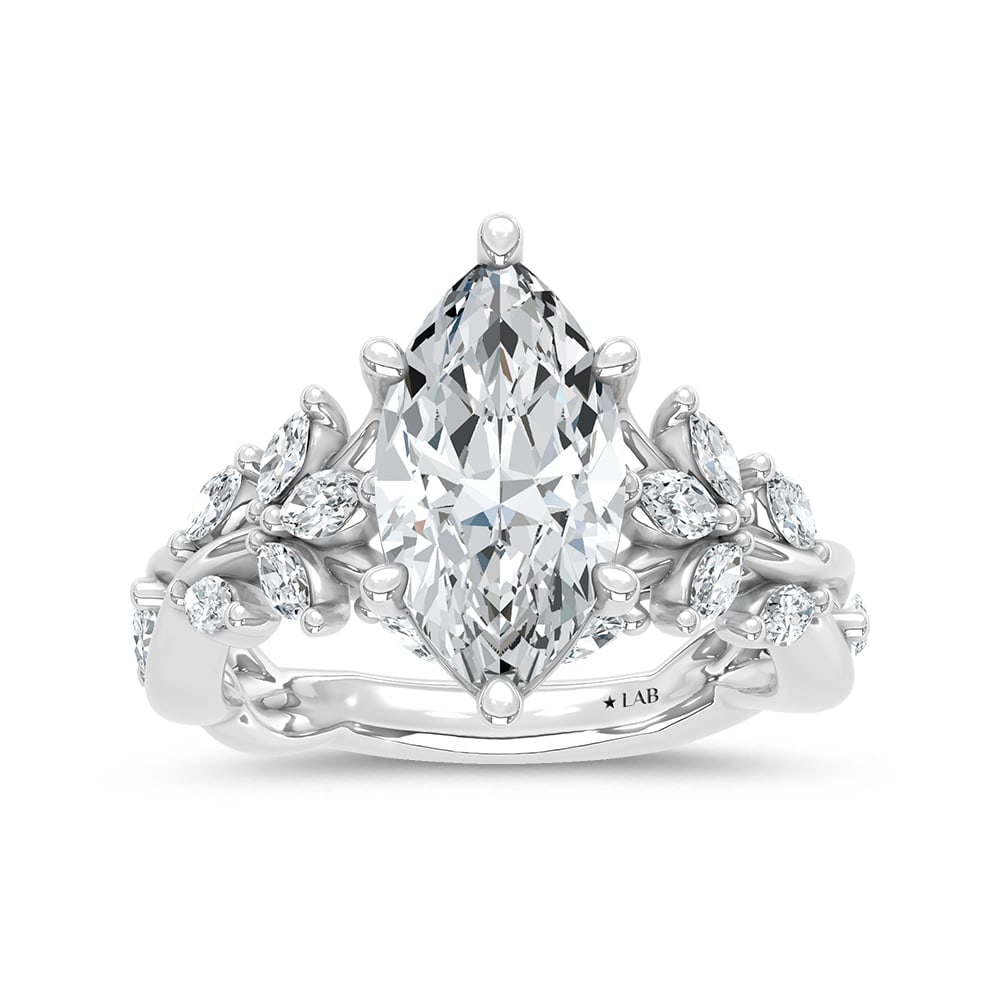 14K White Gold Lab Grown Diamond 2 1/2 Ct.Tw. Engagement Ring: 14K White Gold Lab Grown Diamond 2 1/2 Ct.Tw. Engagement Ring 14k White Gold Stone Color: D-f Stone Clarity: Vs Each ring is presented in standard size 6.5. Complimentary resizing is available between
