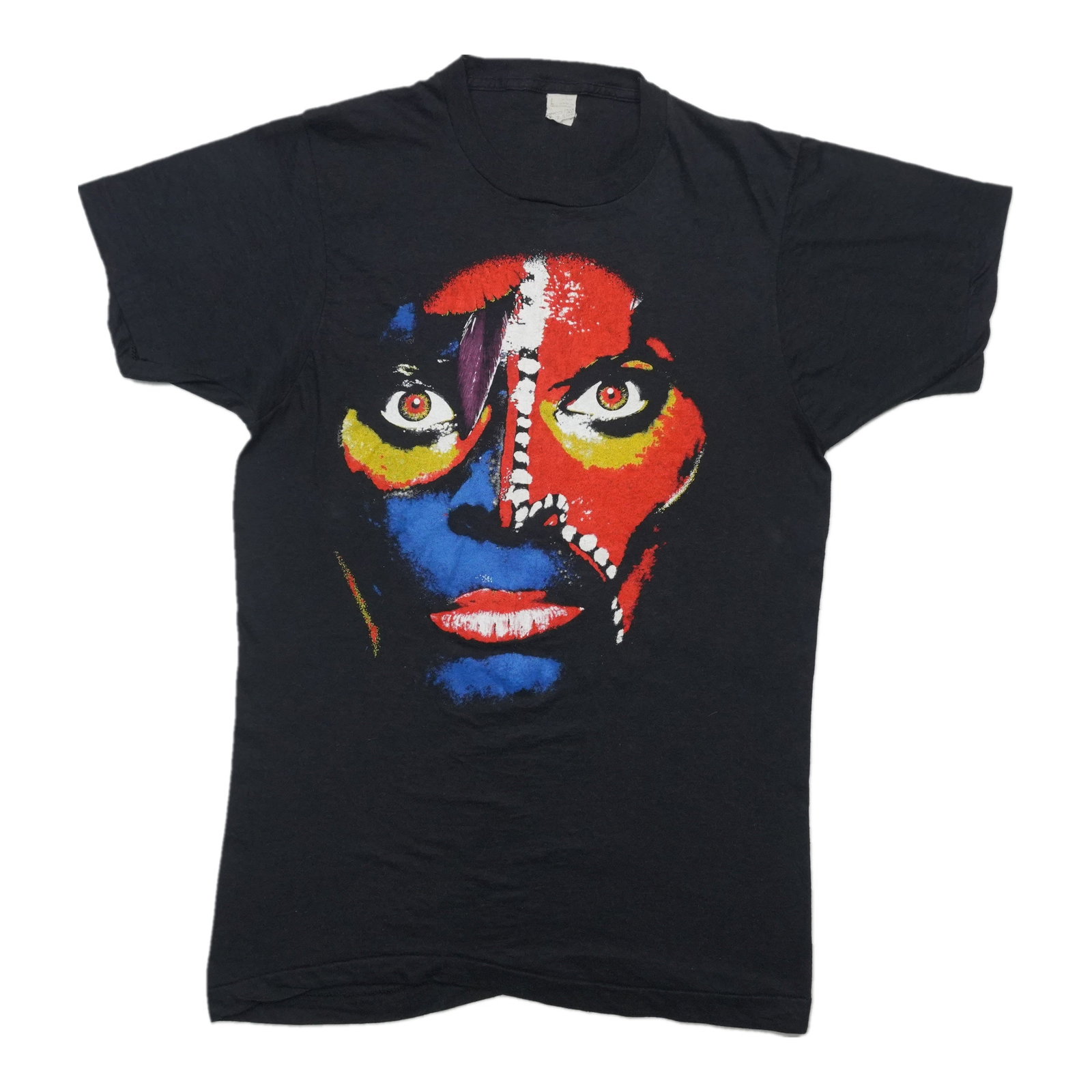 Vintage 1986 David Lee Roth Black Graphic Shirt (1 of 5)