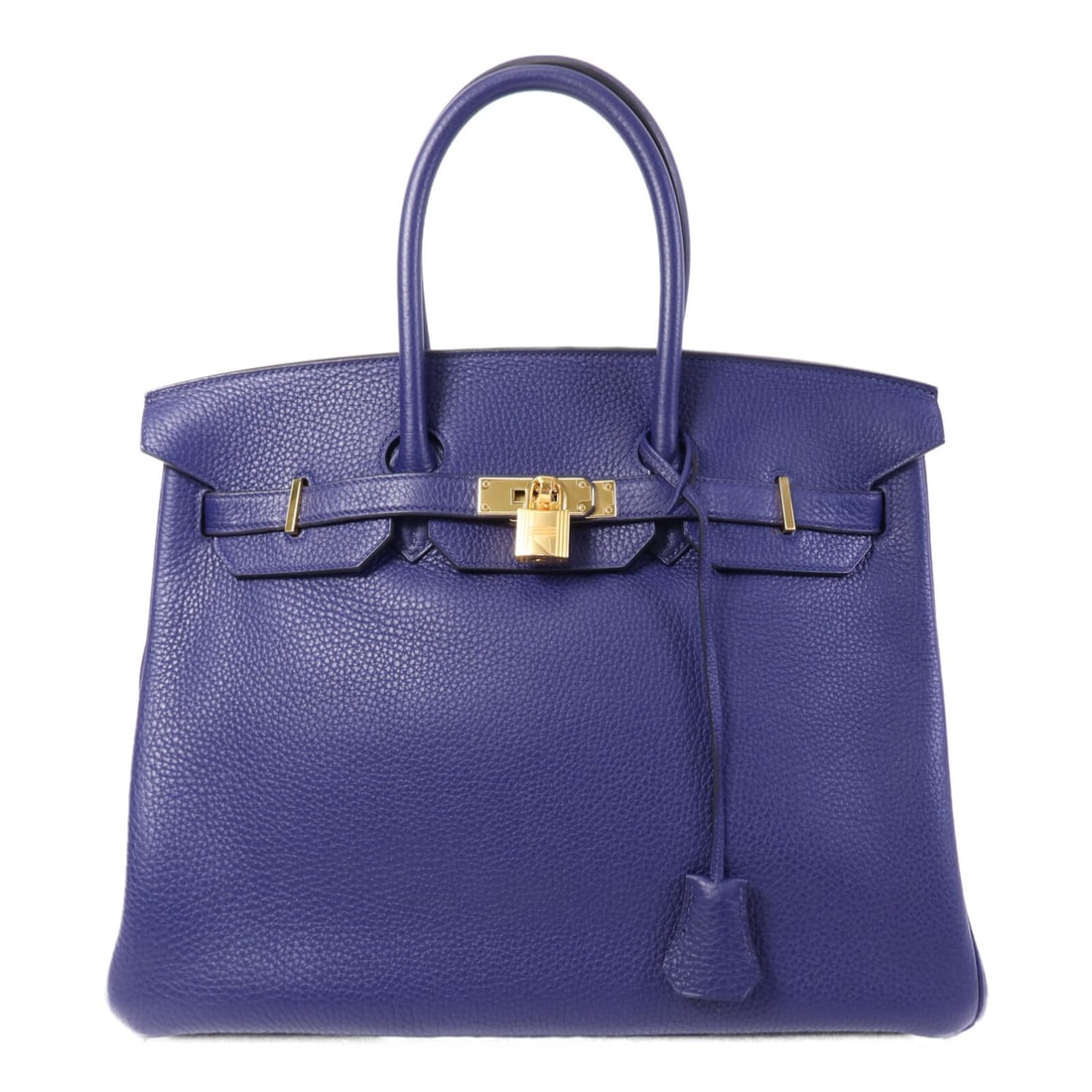 Hermes Birkin 35 Bleu Encre Togo Leather Handbag GHW: Hermes Birkin 35 Bleu Encre Togo Leather Handbag GHW This HERMES Birkin 35 handbag is crafted from Togo calfskin leather in a striking Bleu Encre shade. Designed for women, it features gold hardware a