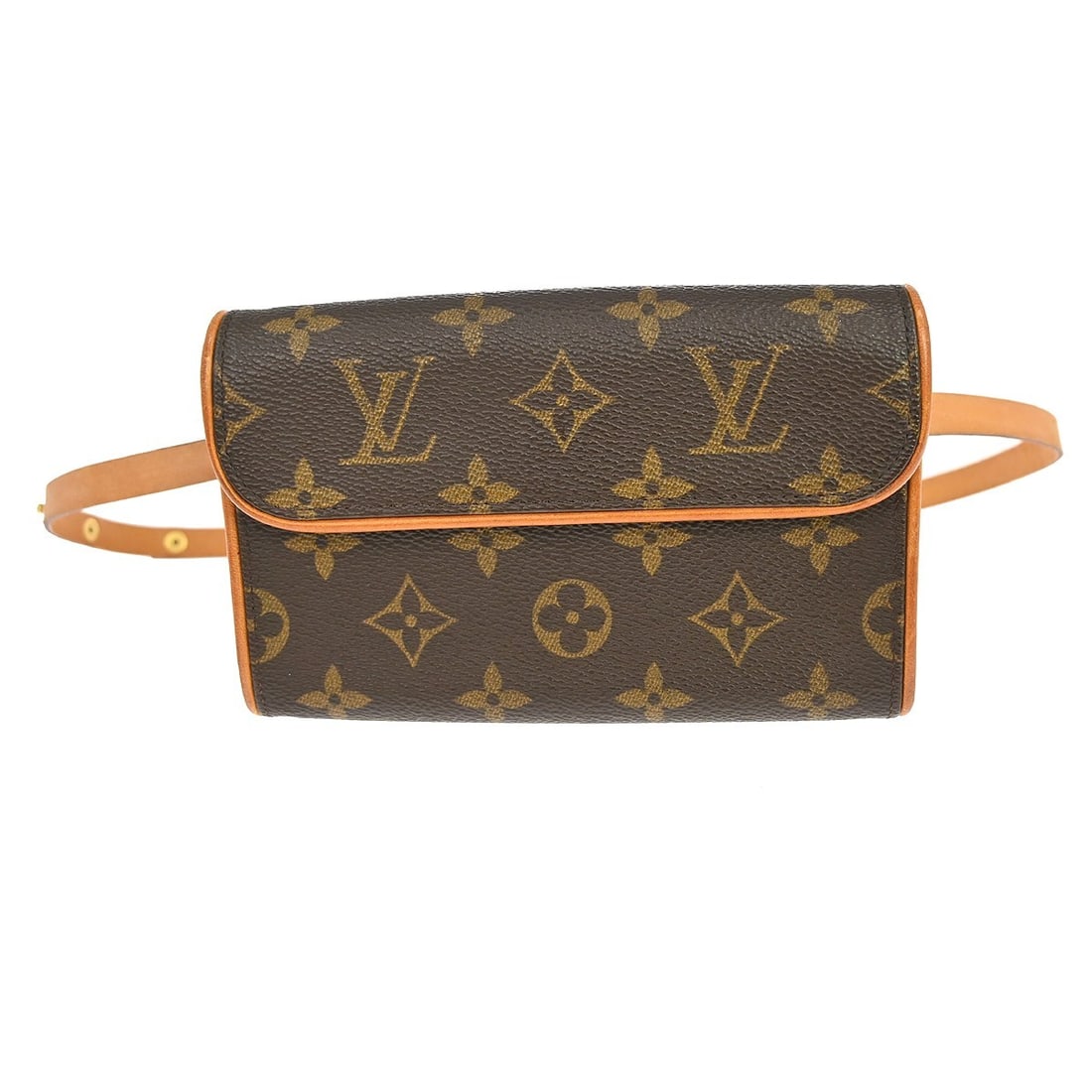 Louis Vuitton Pochette Florentine Monogram Canvas Belt Bag XS M51855: Louis Vuitton Pochette Florentine Monogram Canvas Belt Bag XS M51855 Vintage Louis Vuitton Pochette Florentine bum bag in brown Monogram canvas with leather trim and an adjustable leather belt. This c