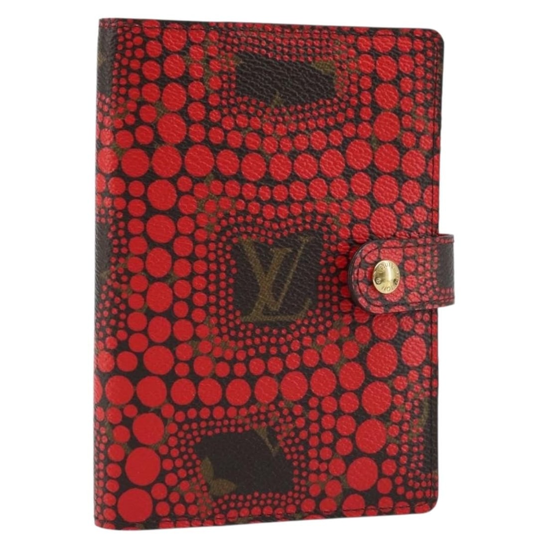 Louis Vuitton Yayoi Kusama Monogram Canvas Red PM Agenda Planner Cover: Louis Vuitton Yayoi Kusama Monogram Canvas Red PM Agenda Planner Cover This Louis Vuitton Yayoi Kusama Agenda PM Day Planner Cover features the brand's signature Monogram Canvas in red. Crafted in Spa