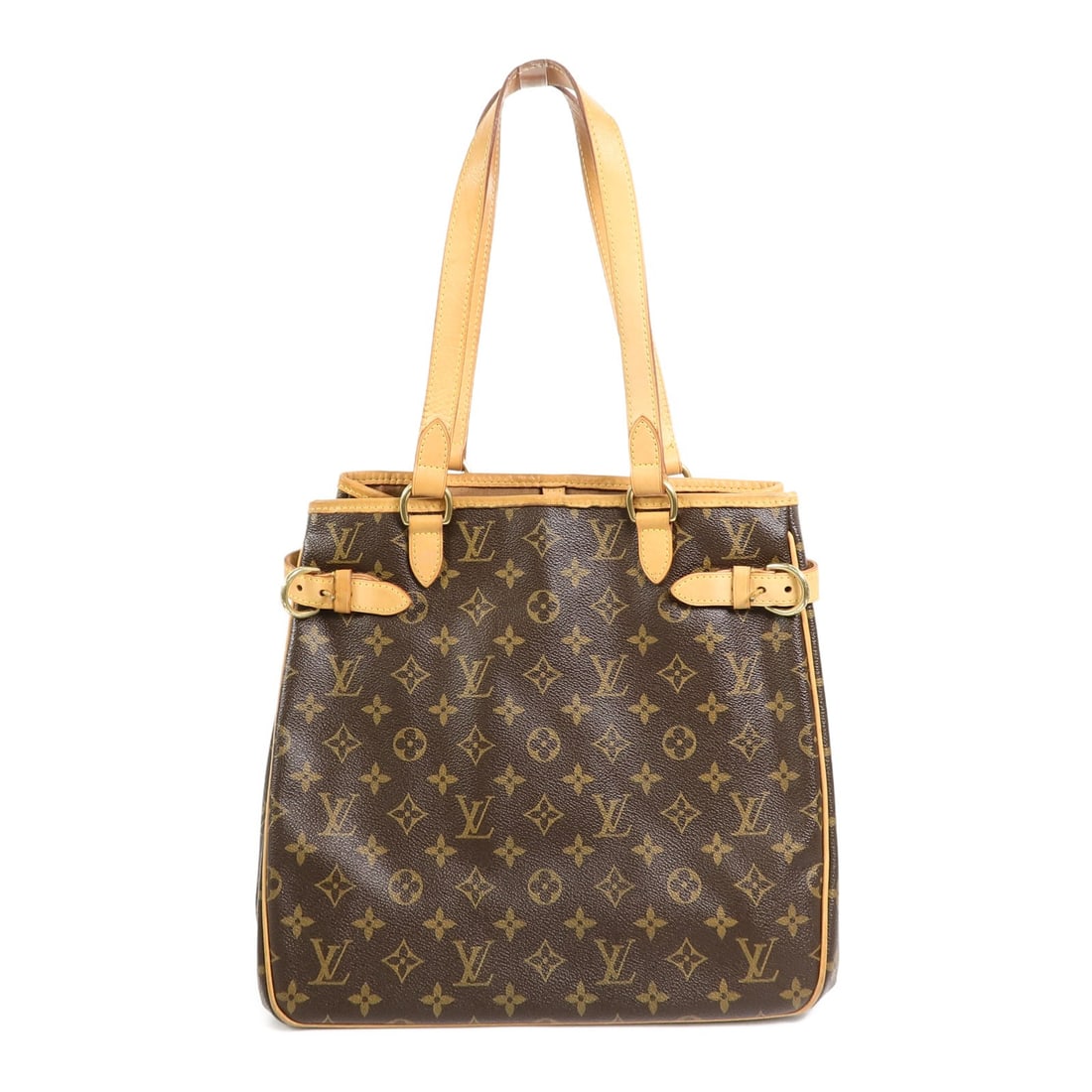 Louis Vuitton Batignolles Monogram Brown Shoulder Tote M51153: Louis Vuitton Batignolles Monogram Brown Shoulder Tote M51153 This Louis Vuitton Batignolles shoulder tote bag features the iconic monogram pattern in brown PVC coated canvas, complemented by gold-ton