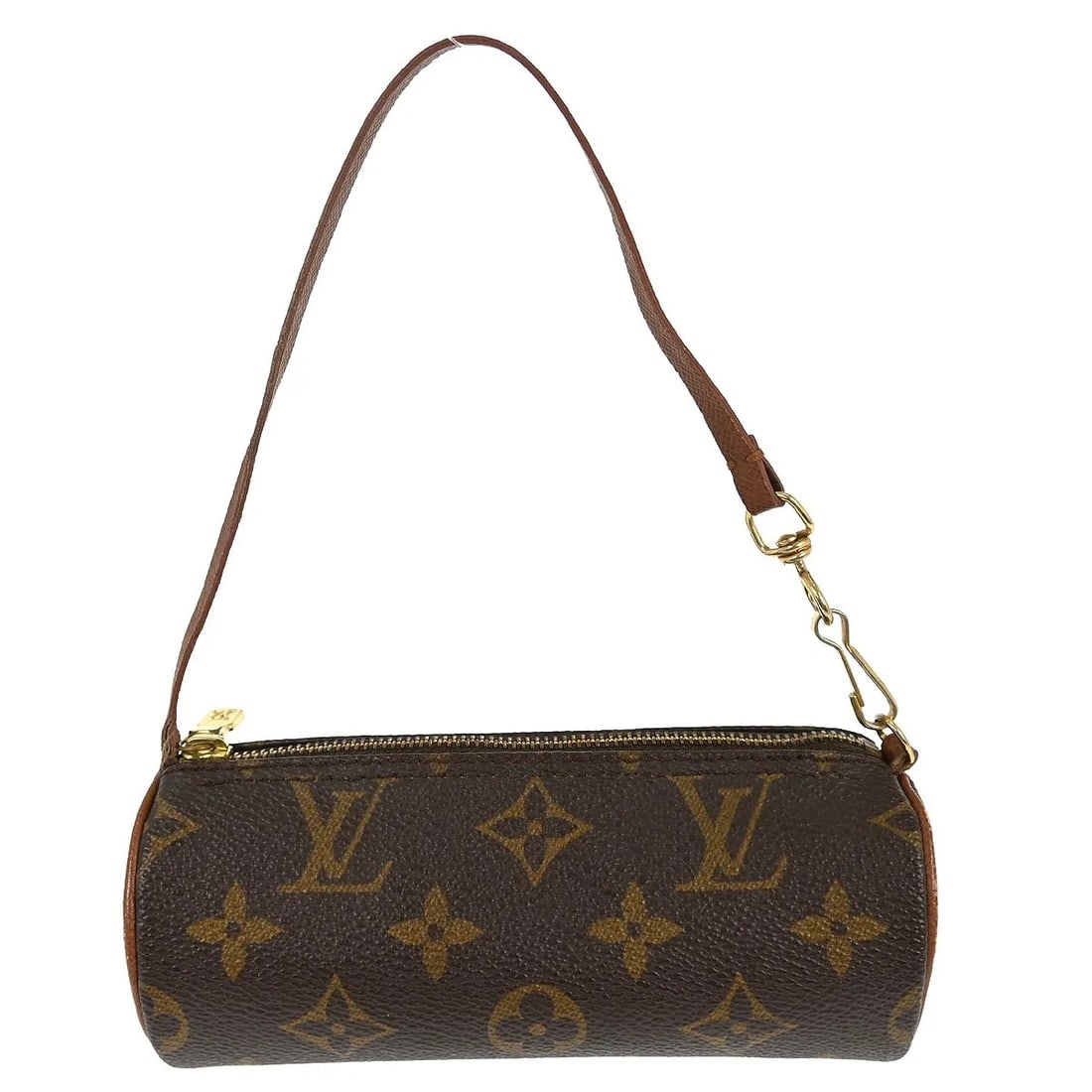 Louis Vuitton Papillon Pochette Brown Monogram Canvas Bag: Louis Vuitton Papillon Pochette Brown Monogram Canvas Bag Louis Vuitton Papillon Pochette in brown monogram canvas. This compact women's pouch is made in France and is presented in fair condition with