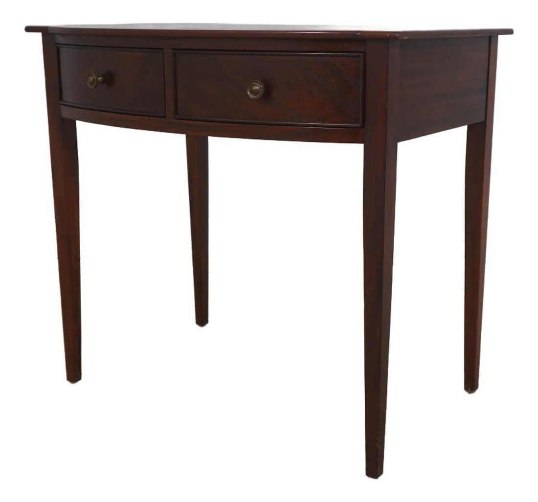 Mahogany Federal End Table by Wright Table Co. with 2 Drawers (1 of 10)