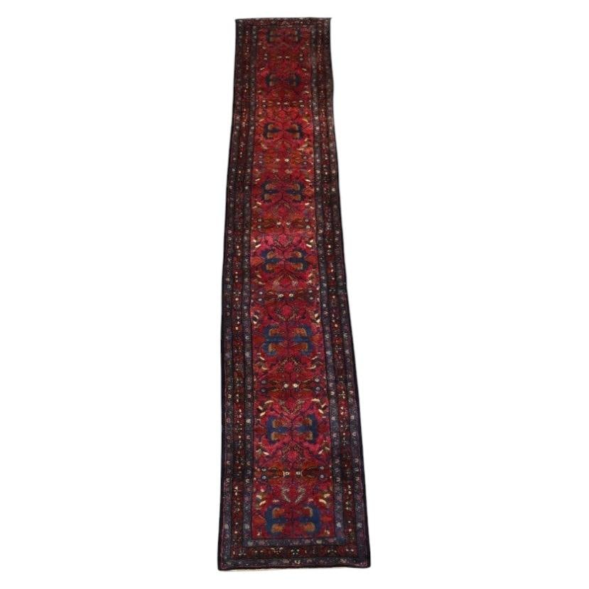 Circa 1920 Lilihan Persian wool runner rug 33.75 x 193 in (1 of 8)