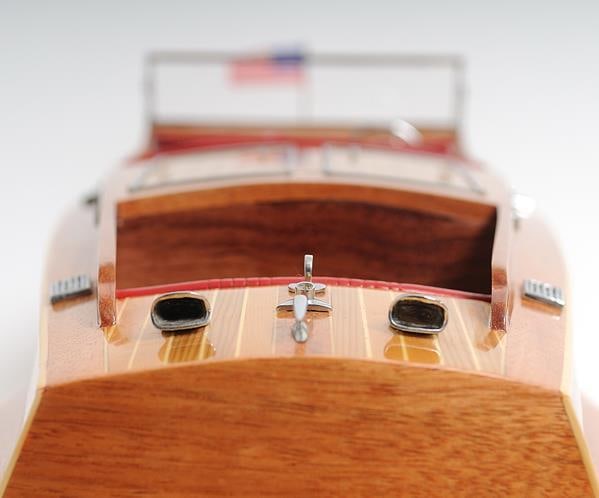 Handmade Dark Mahogany Display Case for Model Boats (1 of 6)