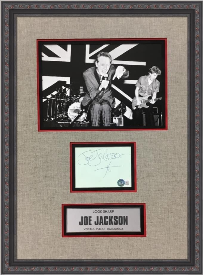 Joe Jackson Signed Cut Signature Custom Framed Beckett COA 26x20 (1 of 9)