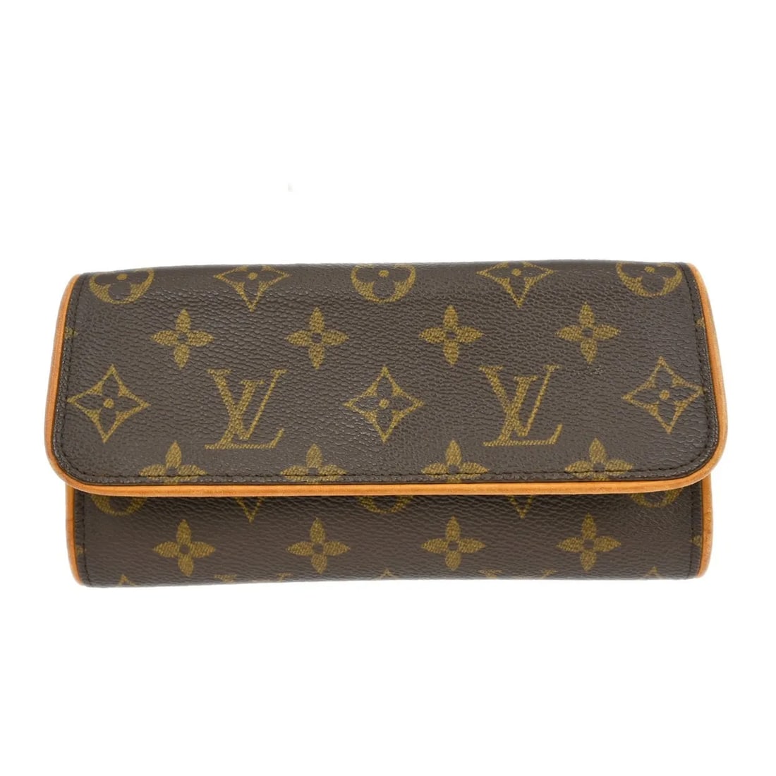 Louis Vuitton Twin Brown Monogram Canvas Bag: Louis Vuitton Twin Brown Monogram Canvas Bag This Louis Vuitton Twin Handbag features the iconic Monogram canvas in a compact, versatile design. The bag is crafted in brown canvas and was made in Spai