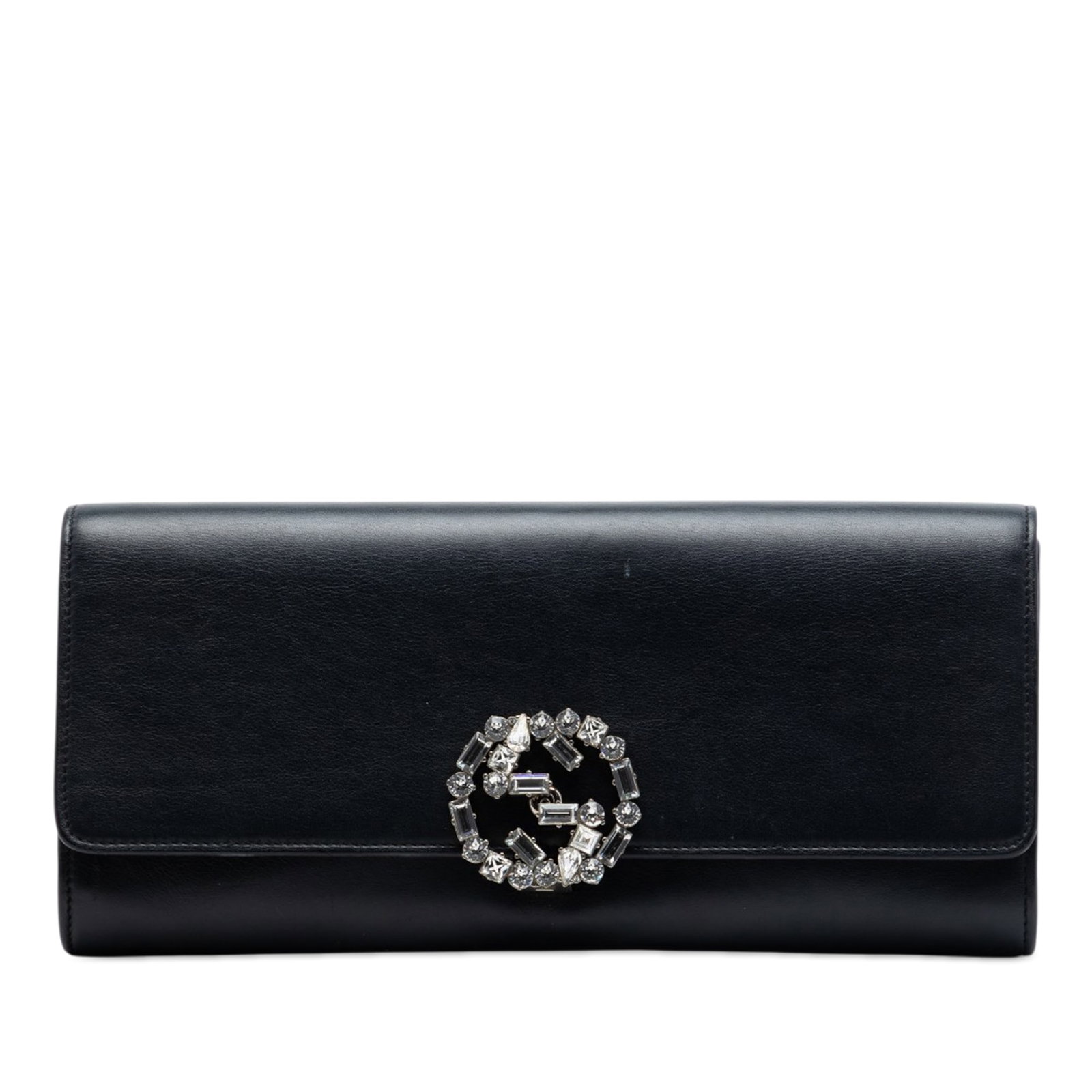 Gucci Broadway crystal embellished calfskin clutch bag (1 of 6)