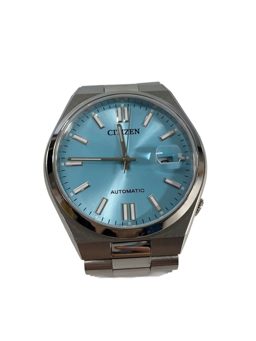 Citizen Tsutaya Collection Blue Stainless Steel Wristwatch: Citizen Tsutaya Collection Blue Stainless Steel Wristwatch This CITIZEN TSUTAYA Collection 8210-S126967 men's wristwatch features a blue dial and a stainless steel case and band. Designed for men, the