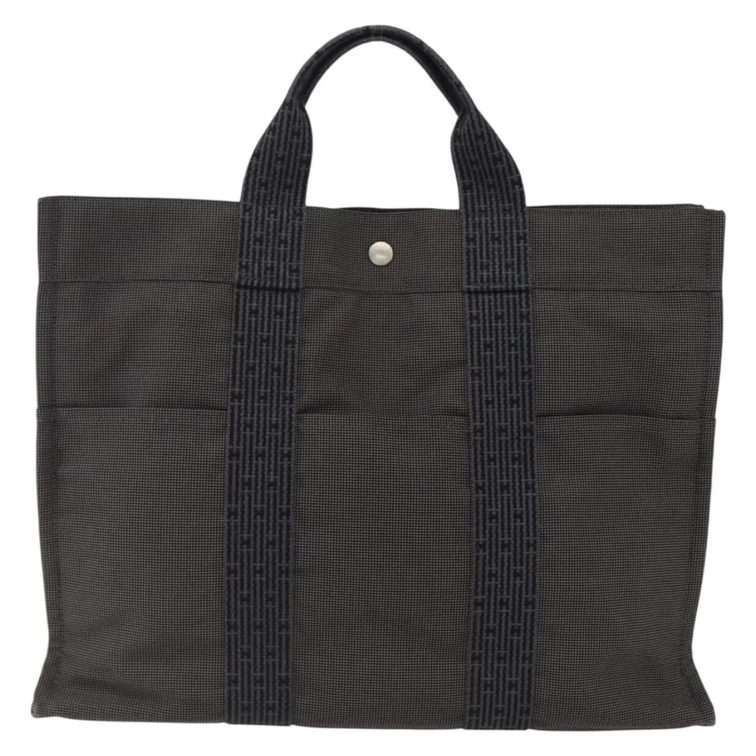 Gray Canvas Fourre-tout Herline Tote Bag by Hermes 42cm (1 of 18)