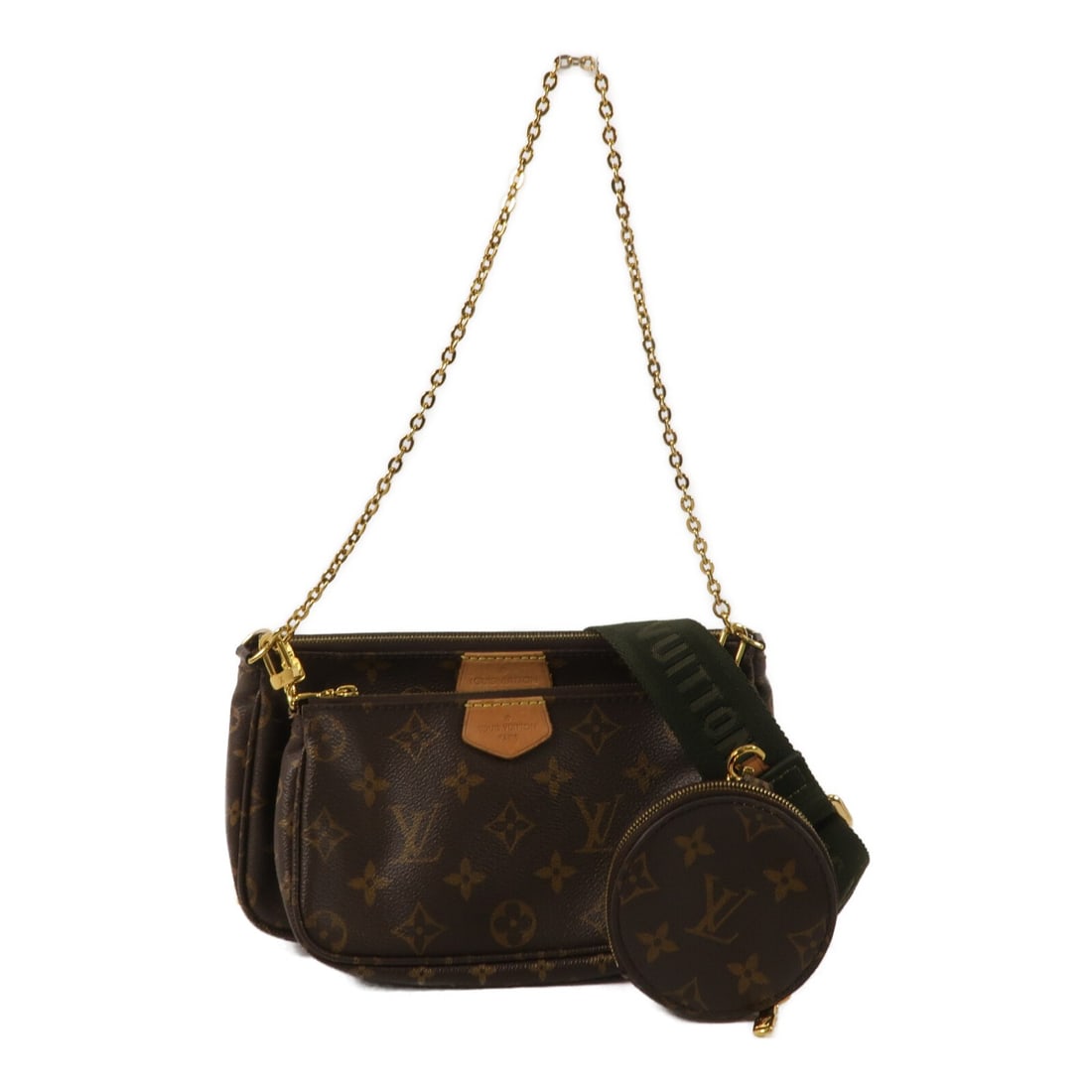 Louis Vuitton Multi Pochette Accessoires Monogram 2way Shoulder Bag: Louis Vuitton Multi Pochette Accessoires Monogram 2way Shoulder Bag Louis Vuitton Multi Pochette Accessoires 2-way shoulder bag in brown Monogram PVC coated canvas. Made in France, this women's bag sh