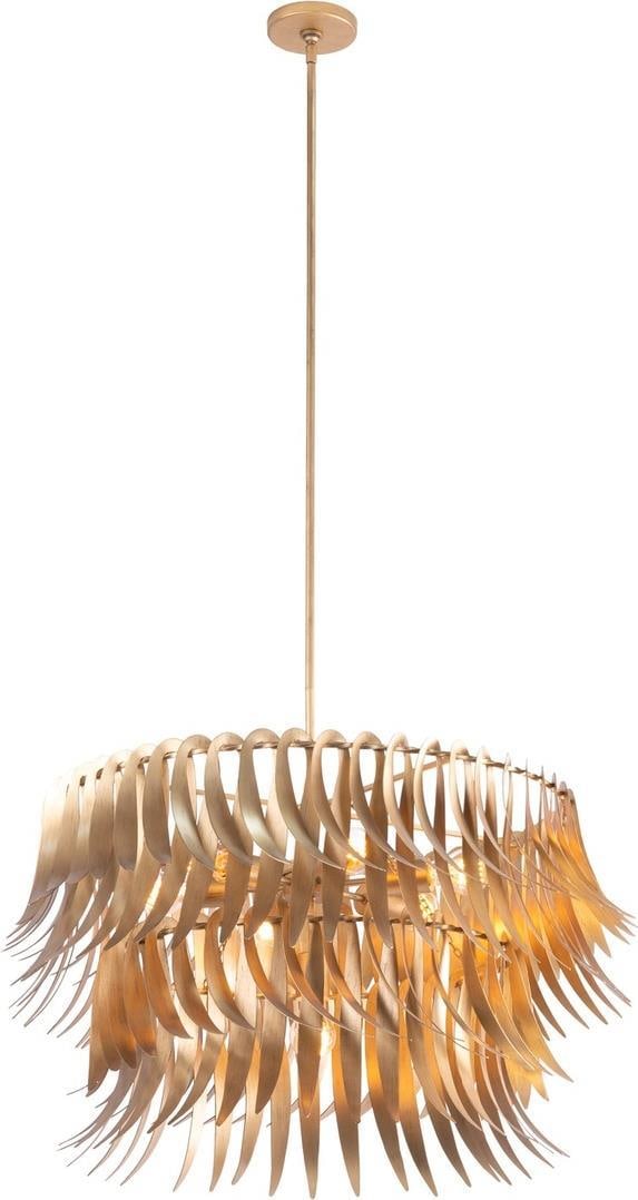 Kalco Grace Pendant Light 2-Tier Dimmable New Gold Finish (1 of 1)